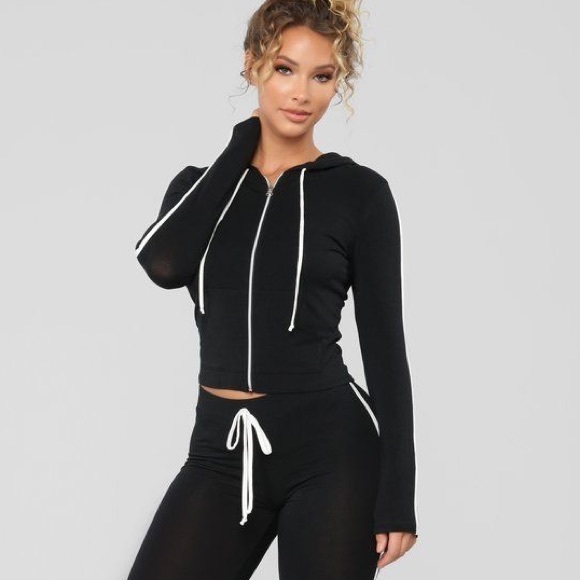 Black zipper vest lounge - Picture 5 of 6